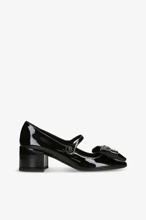 VALENTINO GARAVANI Womens Vlogo Patent-Leather Heeled Courts