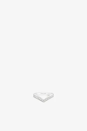 CHAUMET Joséphine Aigrette 18ct White-Gold and Diamond Ring