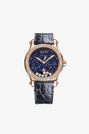 Chopard 274894-5001 Happy Moon 18ct Rose-Gold and 1.18ct Diamond Automatic Watch