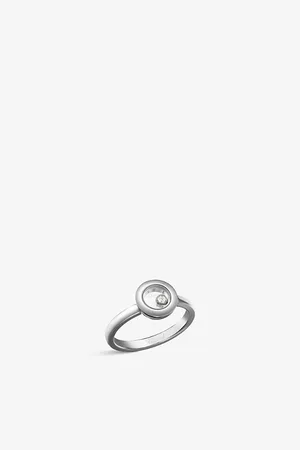 Chopard Happy Diamonds 18ct White-Gold and 0.05ct Brilliant-Cut Diamond Ring