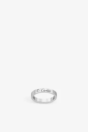 Cartier C De Platinum and 0.03ct Diamond Wedding Ring