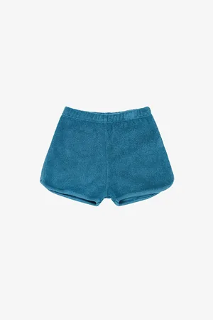 Caramel Leek Elasticated-Waist Cotton-Towelling Shorts 1-18 Months