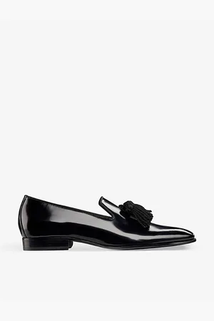 Jimmy Choo Mens Foxley Tassel Patent-Leather Loafers