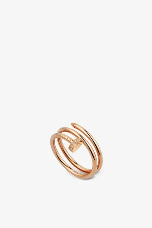 Cartier Juste Un Clou 18ct Rose-Gold and 0.08ct Brilliant-Cut Diamond Ring