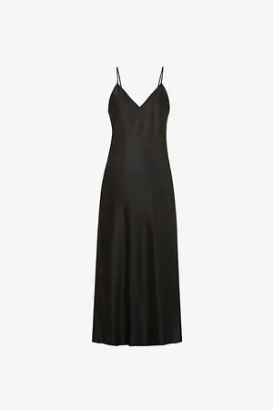 Joseph Womens Clea Silk Strappy Midi Dress