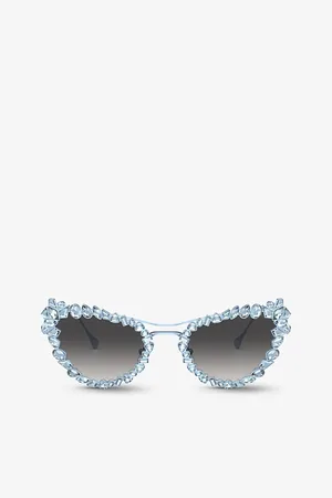 Swarovski Sk7011 Cat-Eye Gem-Embellished Metal Sunglasses