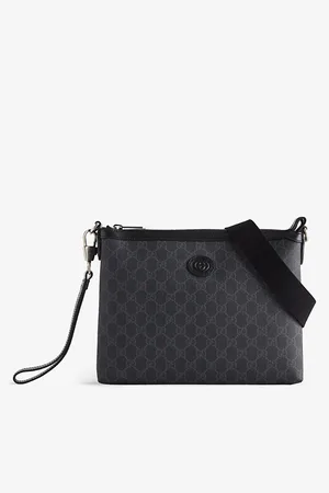 Gucci Mens Gg Supreme Canvas Cross-Body Bag