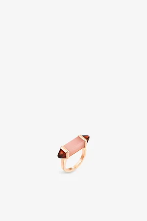Cartier Les Berlingots De 18ct Rose-Gold, Pink Chalcedony and Garnet Cocktail Ring