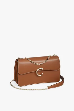 Cartier Womens Panthère De Chain Small Leather Cross-Body Bag