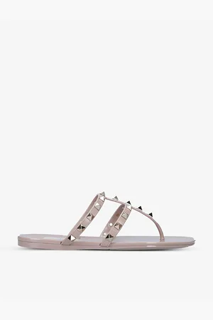 VALENTINO GARAVANI Womens Rockstud PVC Gladiator Sandals