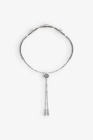 CARAT* London Womens Celestia Star-Shaped Pendant Sterling and Cubic Zirconia Bracelet