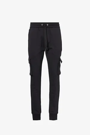 Moose Knuckles Mens Hartsfield Cargo-Pocket Tapered-Leg Cotton Jogging Bottoms