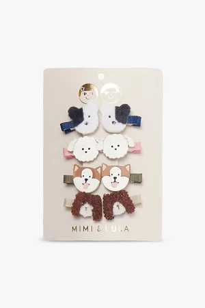 MIMI & LULA Puppy Set Of Eight Mini Hair Clips