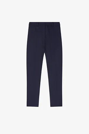 LK Bennett Womens Mariner High-Rise Woven Cigarette Trousers