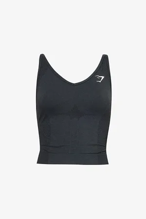 GymShark Womens Vital Seamless 2.0 Stretch-Jersey Midi Tank Top