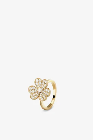 Van cleef Frivole 18ct Yellow-Gold and 0.81ct Diamond Ring