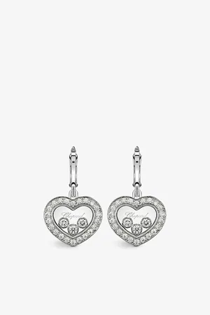 Chopard Happy Diamonds 18ct White-Gold and Diamond Earrings