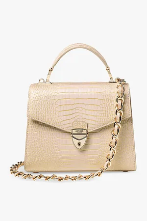ASPINAL OF LONDON Womens Mayfair Leather Shoulder Bag