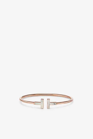 Tiffany & Co. Tiffany T 18ct Rose-Gold and Mother-Of-Pearl Bracelet