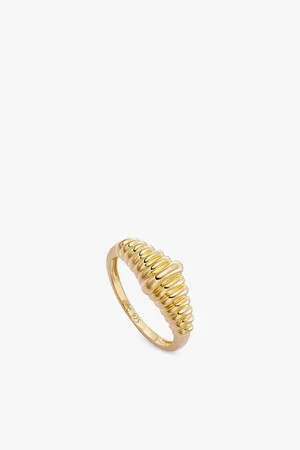 ASTLEY CLARKE Womens Aurora Slim 18ct Yellow Gold-Plated Vermeil Sterling-Silver Ring