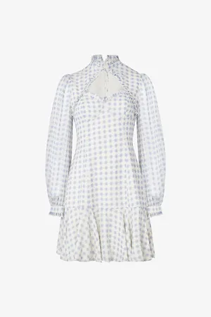 By Malina Womens Lucille Floral-Print Woven Mini Dress