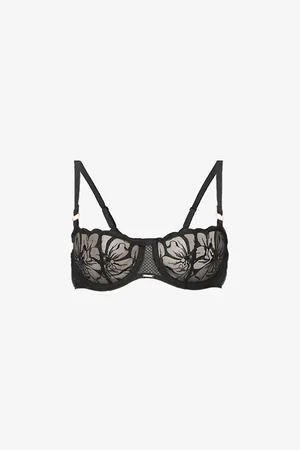 Chantelle Womens Fleurs Embroidered Balconette Bra