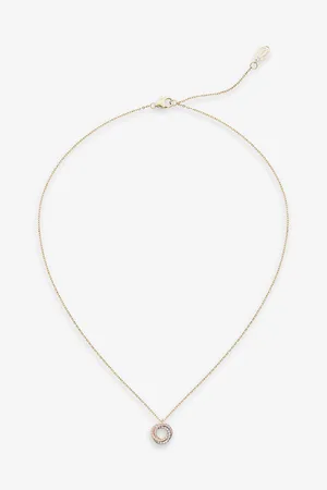 Cartier Trinity De 18ct White, Rose, Yellow- and 0.11ct Brilliant-Cut Diamond Pendant Necklace