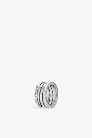 Bvlgari B.Zero1 18ct White-Gold and 0.31ct Diamond Ring