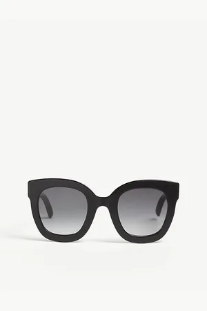 Gucci Womens Gg0208 Oval-Frame Sunglasses