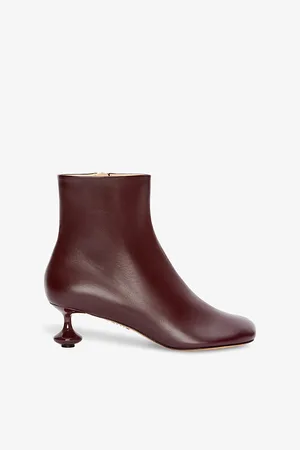 Loewe Womens Toy Sculpted-Heel Leather Ankle Boots