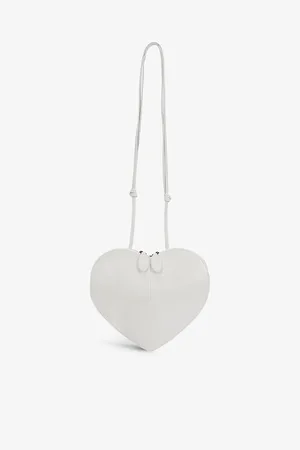 Alaïa Womens Le Coeur Heart-Shaped Leather Cross-Body Bag