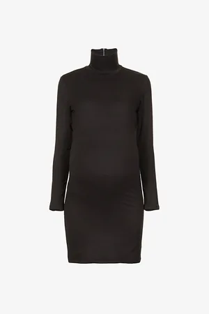 Bumpsuit Womens The Nicole Turtleneck Stretch-Jersey Mini Dress