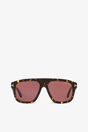 Tom Ford Mens Ft0777 56 Square-Frame Acetate Sunglasses