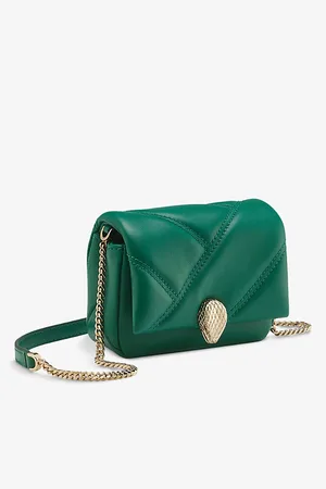 Bvlgari Womens Serpenti Cabochon Leather Shoulder Bag