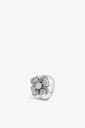 Bvlgari Fiorever 18ct White-Gold and Diamond Ring