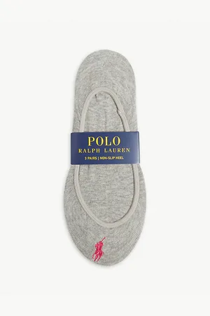 Ralph Lauren Womens Cotton-Blend Set Of Three Liner Socks