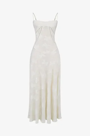 House Of Cb Womens Seren Lace-Up Lace Maxi Dress