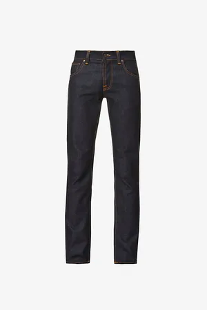 Nudie Jeans Mens Grim Tim Straight Jeans