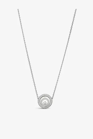 Chopard Happy Spirit 18ct White-Gold and 0.38 Diamond Necklace