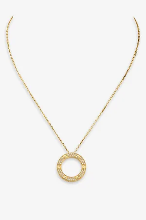Cartier Love 18ct Yellow-Gold and 0.34ct Diamond Necklace