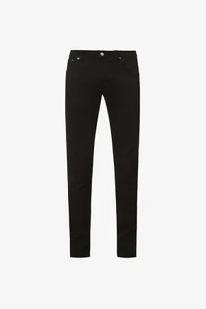 Nudie Jeans Mens Tight Terry Straight Stretch-Denim Jeans