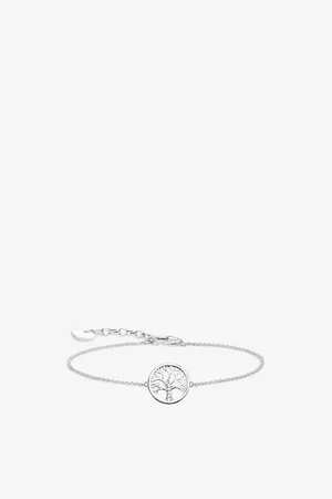 Thomas Sabo Womens Tree Of Love Sterling Silver and Zirconia Bracelet