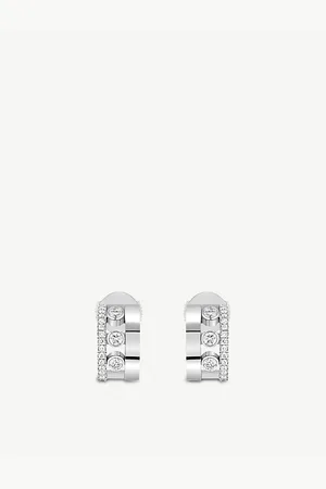 MESSIKA Romane 18ct White-Gold and Diamond Mini Earrings