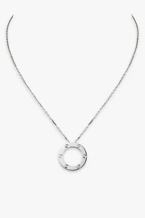 Cartier Love 18ct White-Gold and 0.07ct Diamond Necklace