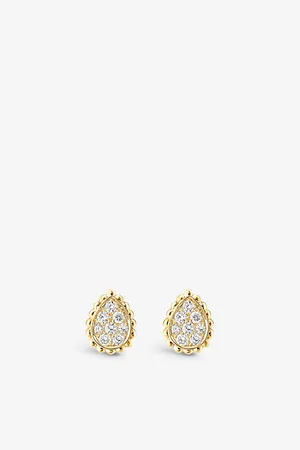 Boucheron Serpent Bohème 18ct Yellow-Gold and Diamond Stud Earrings