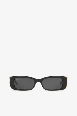 Balenciaga Womens Bb0096S Square-Frame Acetate Sunglasses