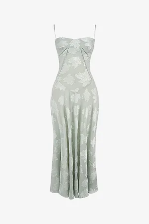House Of Cb Womens Seren Lace-Up Lace Maxi Dress