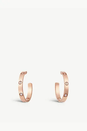 Cartier Love 18ct Rose-Gold and Diamond Earrings