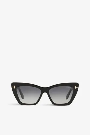 Tom Ford Womens Ft0871 Wyatt Cat-Eye Acetate Sunglasses