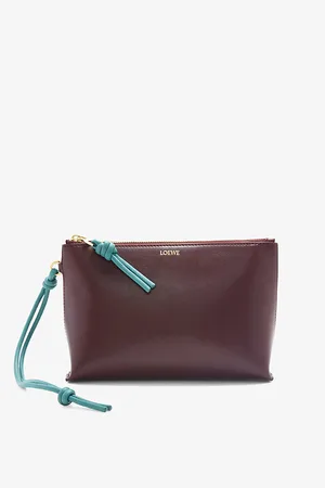 Loewe Knot Foil-Logo Leather Pouch